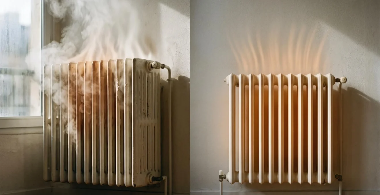 Représentation symbolique de l'efficacité énergétique dans le dimensionnement du chauffage pour une maison
