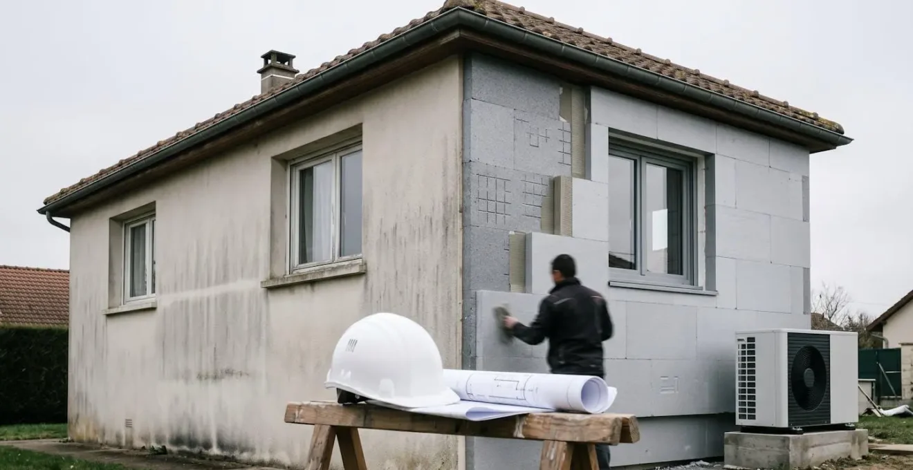 Vue d'ensemble d'une rénovation de maison illustrant l'amélioration du confort et de la valeur immobilière