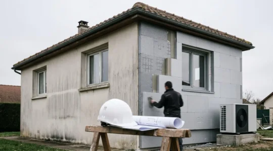 Vue d'ensemble d'une rénovation de maison illustrant l'amélioration du confort et de la valeur immobilière
